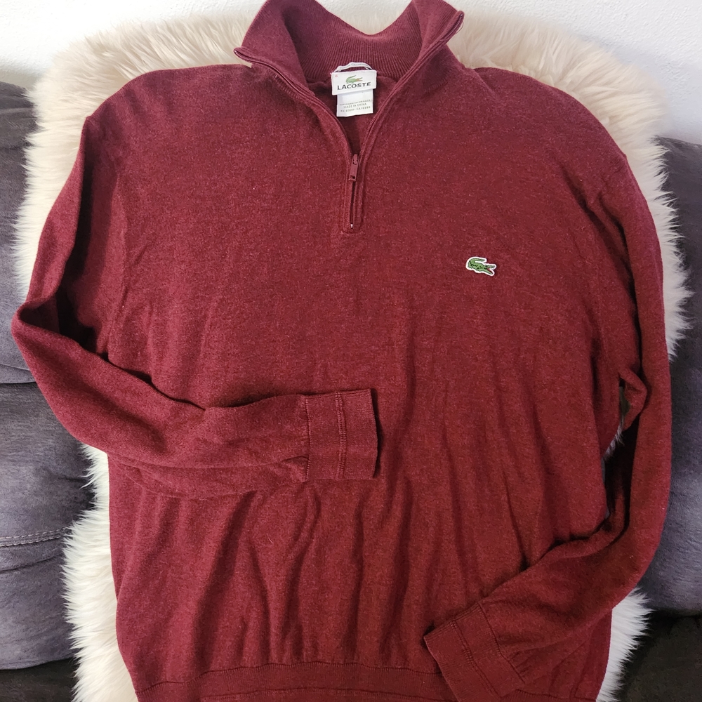 Lacoste Men's Red Sweater